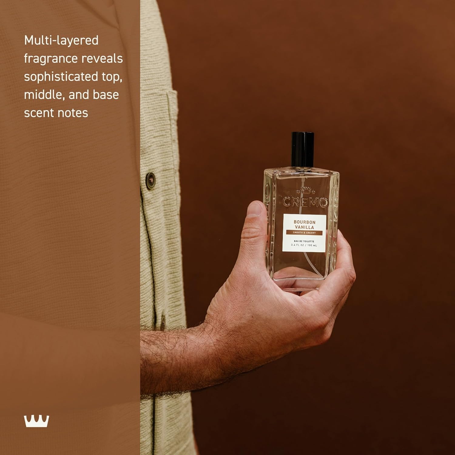 Cologne For Men, Bourbon Vanilla, 3.4 Oz, Long-Lasting Scent That Doesn’t Overpower, Distinctive Blend Of Distillers Spices, Aged Oak And Vanilla Bourbon