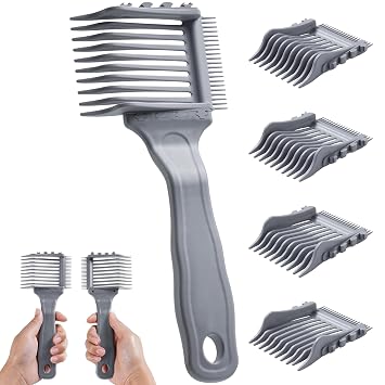 4-in-1 Detachable Fade Comb Set, Left & Right Handed Barber Combs