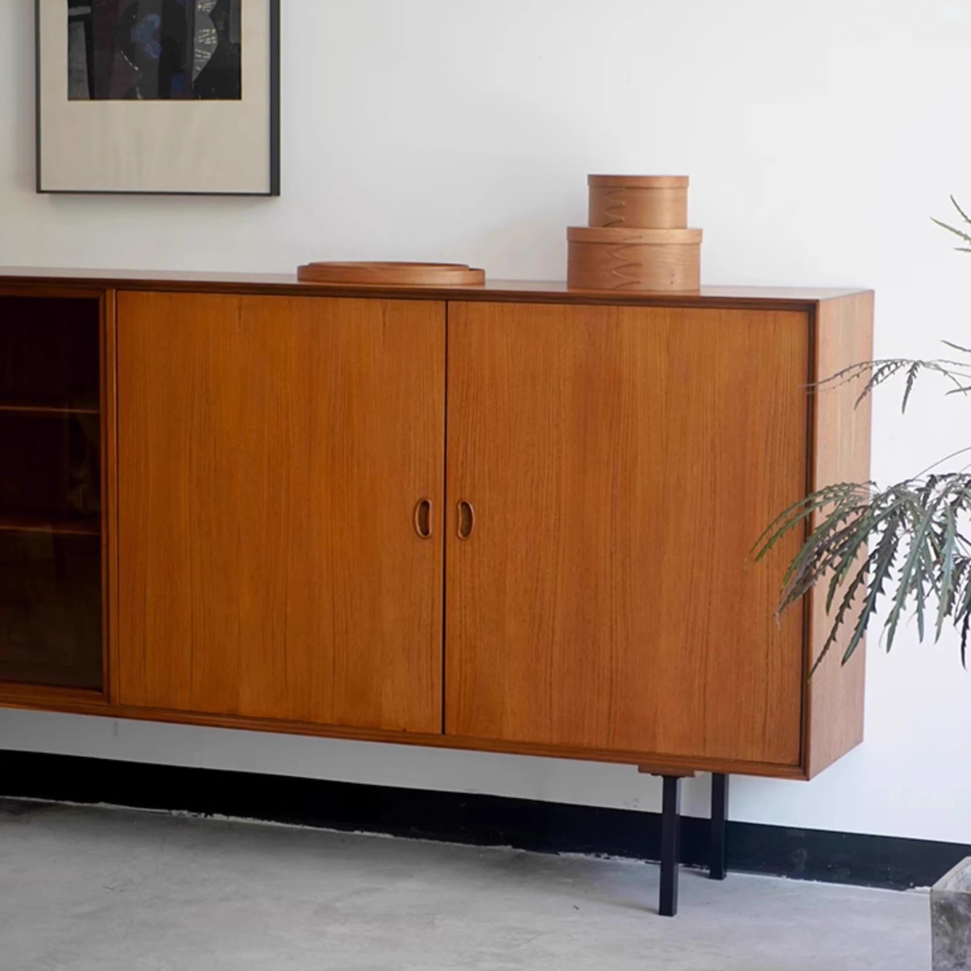 Mueble Buffet Moderno Vitrina de Cocina Retro Madera Maciza, 220 x 35 106 cm, for el hogar, Sala Estar, Porche Lateral, decoración, Muebles