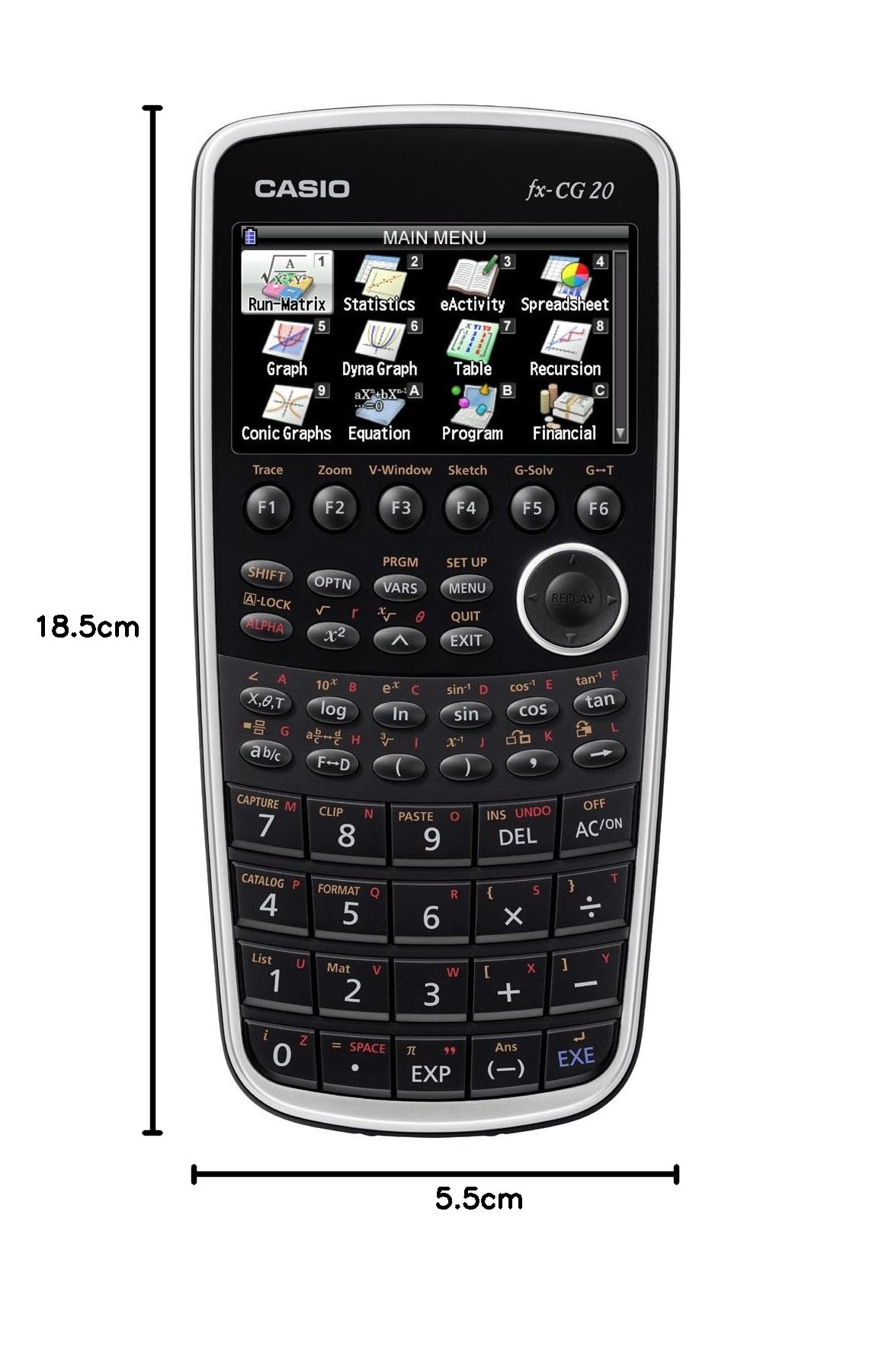 CASIO fx-CG Calcolatrice Grafica Scientifica con Display ad Alta Risoluzione Multicolore