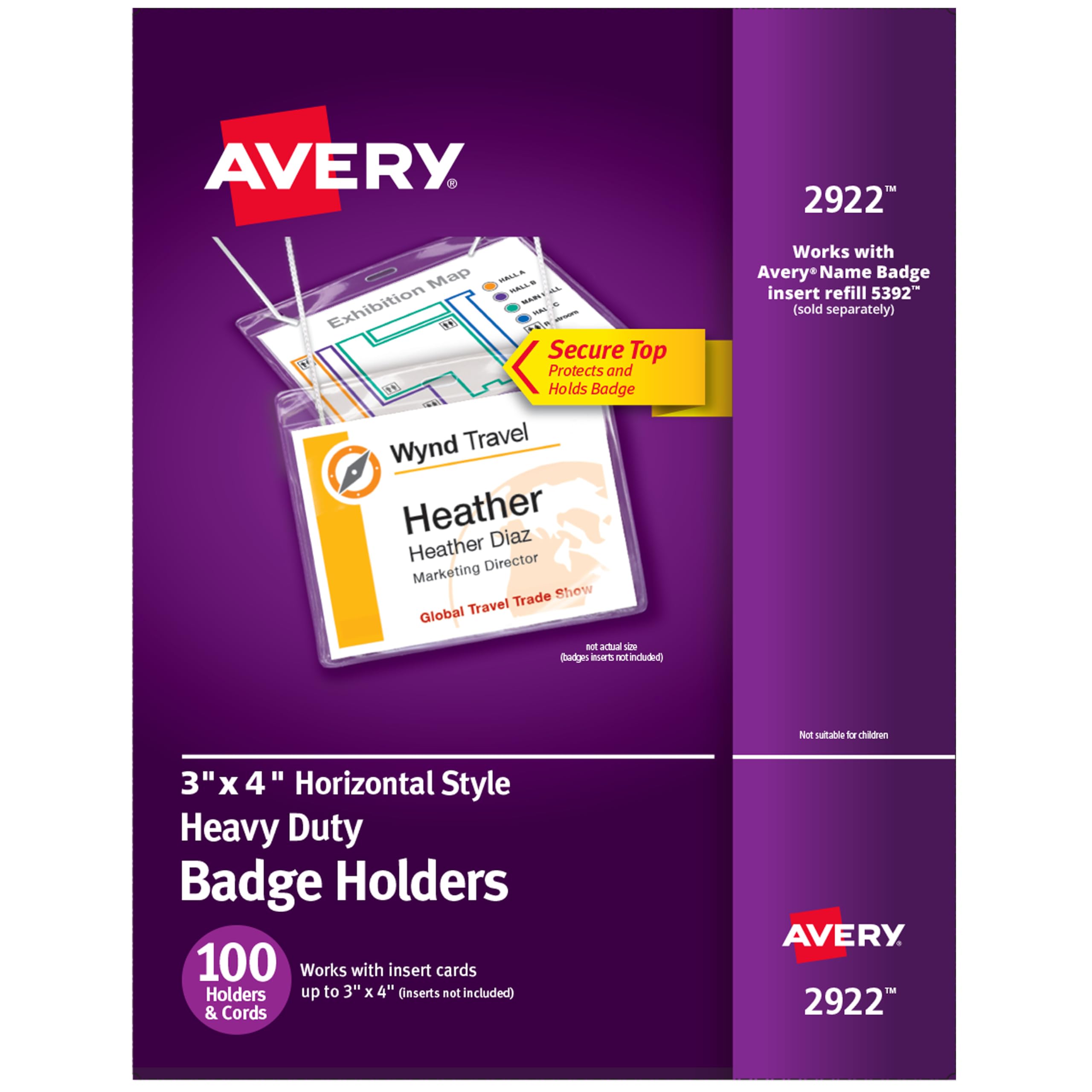 AVERY 2922 Badge e Porta Badge