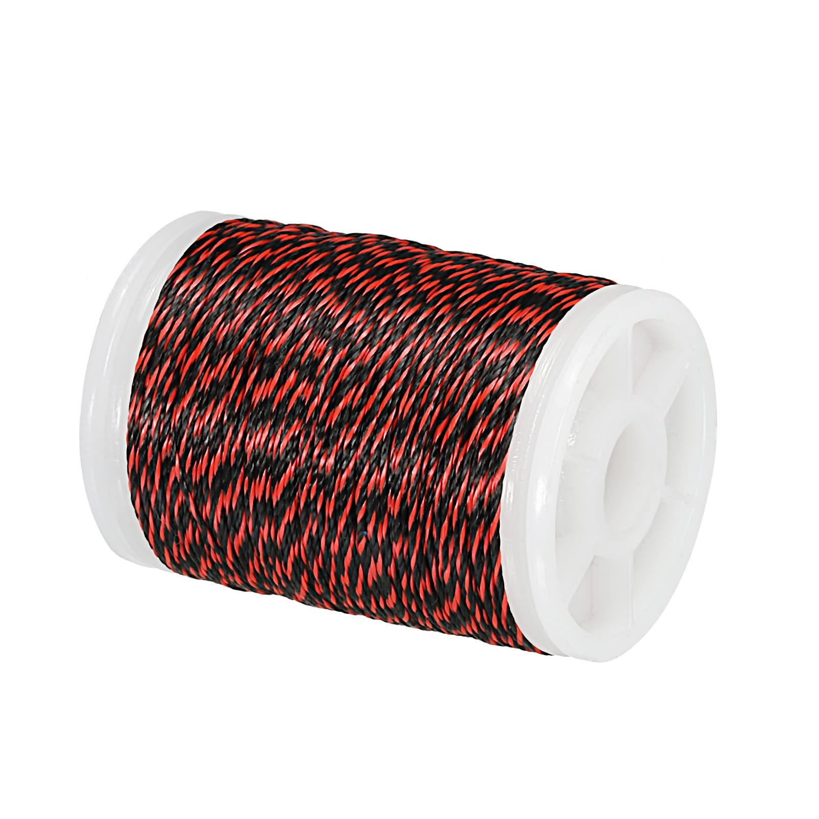 PATIKIL Archery Bow String Serving Thread 131 Yard/120M, 0.02" / 0.4mm Dia Bowstring Thread for Tying Peep Sight Nock Compound Recurve Bow, Red/Black
