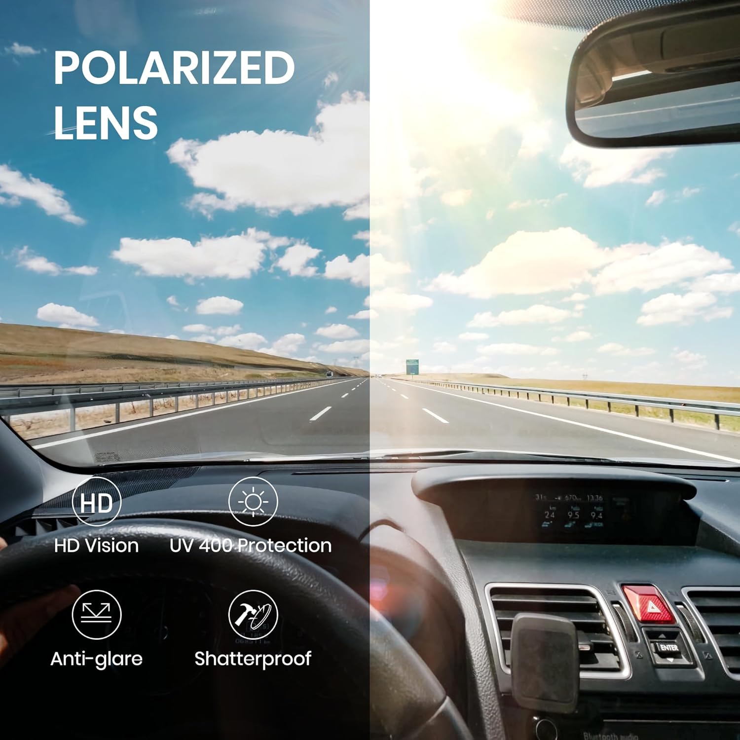 Cyxus Polarized Aviator Sunglasses for Women Men Classic Mirrored Lens UV Protection - Image 5