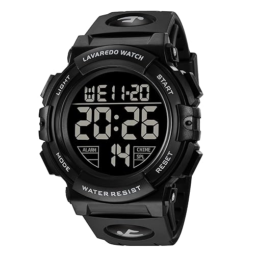 Mens Digital Watch Sports Military Watches Waterproof Outdoor Chronograph Wrist