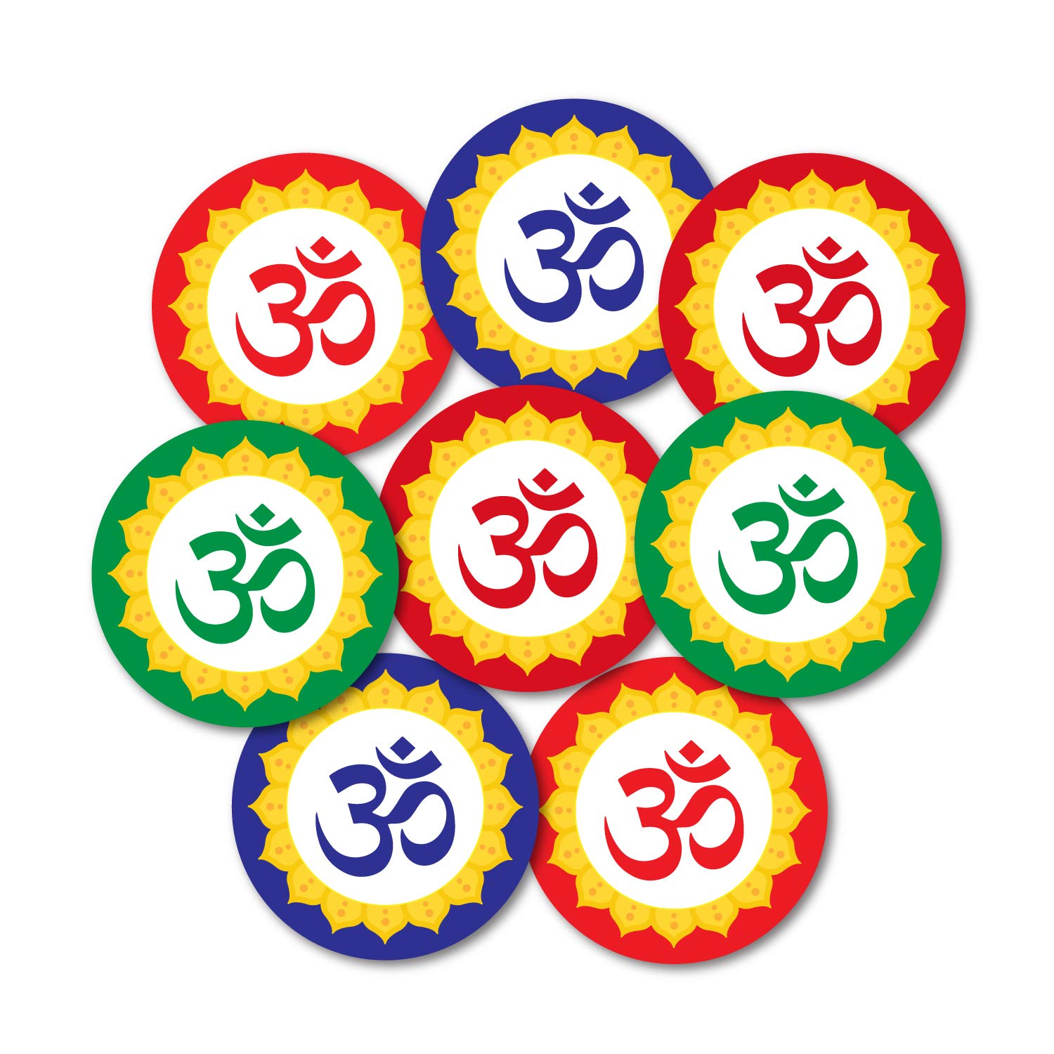 weRevel Om Symbol Decorative Party Stickers, 40 Count, 2 Inches, Round, 4 Traditional Colors (B07YTCRP8H) Amazon Price History, Amazon Price Tracker