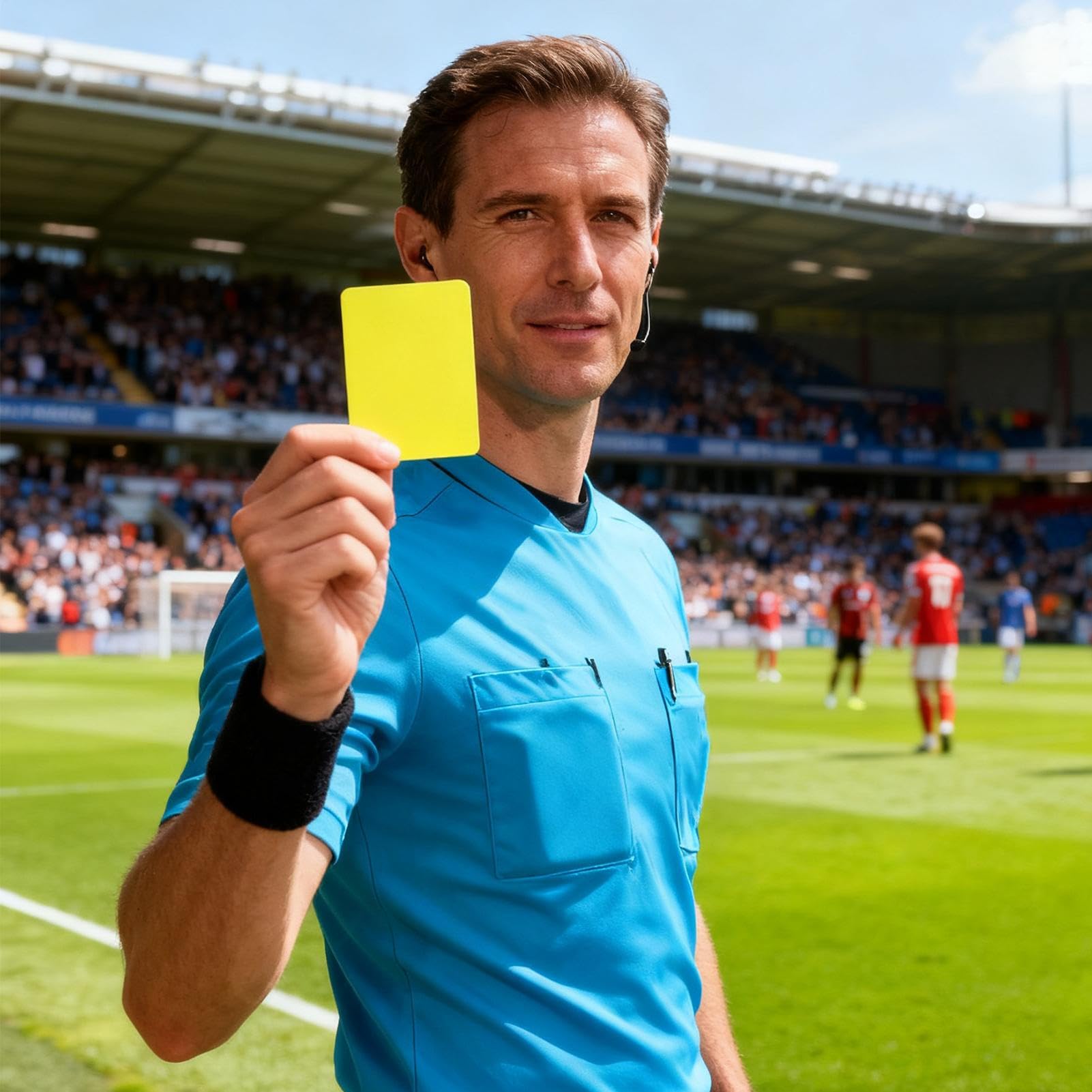 Tarjetas de árbitro – juego de 3 | Alta visibilidad | Equipo de árbitrdo profesional | Tarjetas amarillas y rojas | Herramienta de de fútbol | Para club deportivo, balonmano, voleibol, lugar de