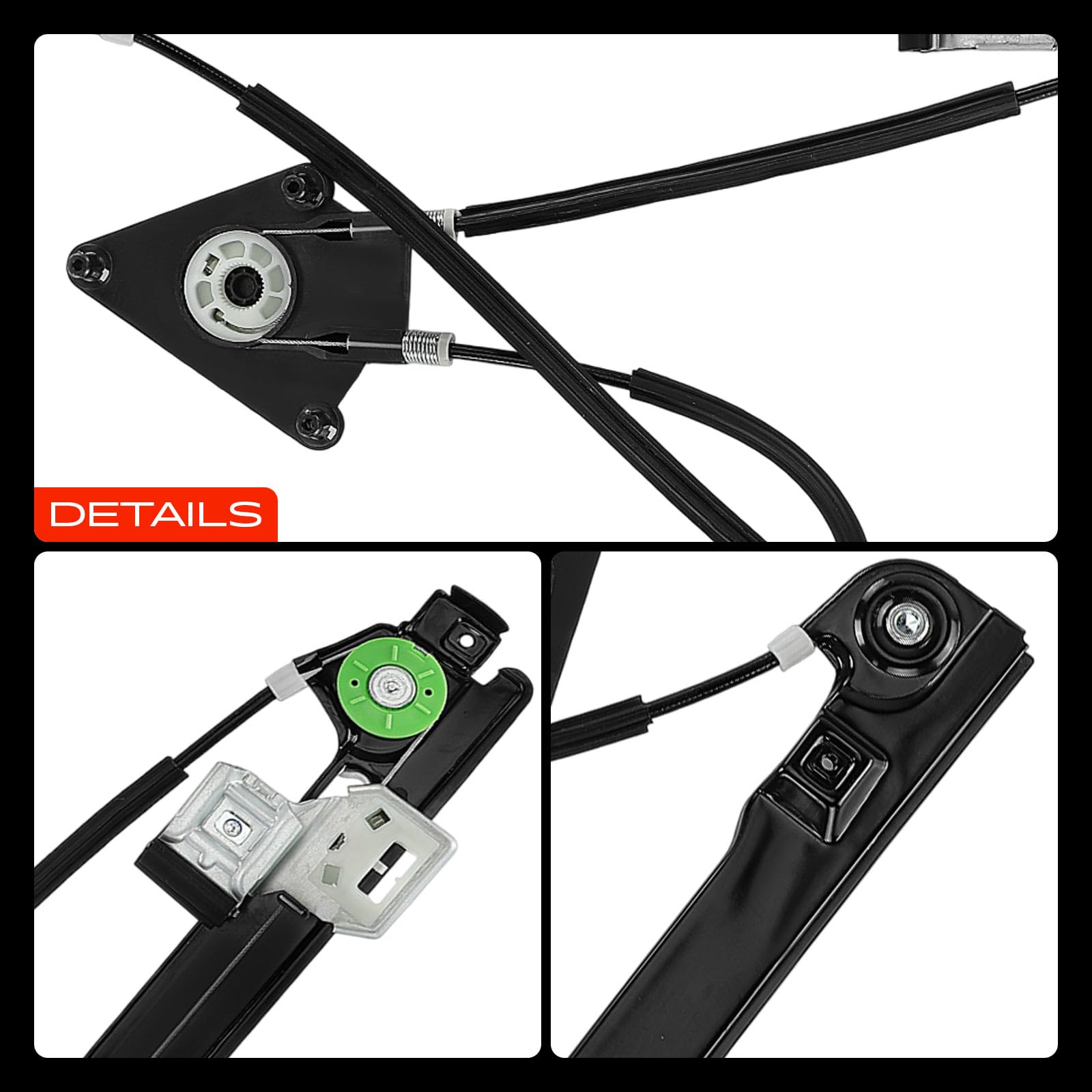 Frankberg Fensterheber Ohne Motor Vorne Links Kompatibel mit Altea 5P1 MPV 2004-2022 Altea XL 5P5 5P8 MPV 2006-2022 Toledo III 5P2 MPV 2004-2019 Replace# 5P0837461