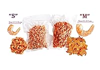 Vista 4 de Camarones secos de tamaño "M" para recetas tailandesas y cocina asiática, sabor a mariscos sin cáscara y sin cabeza como aperitivo con un sabor