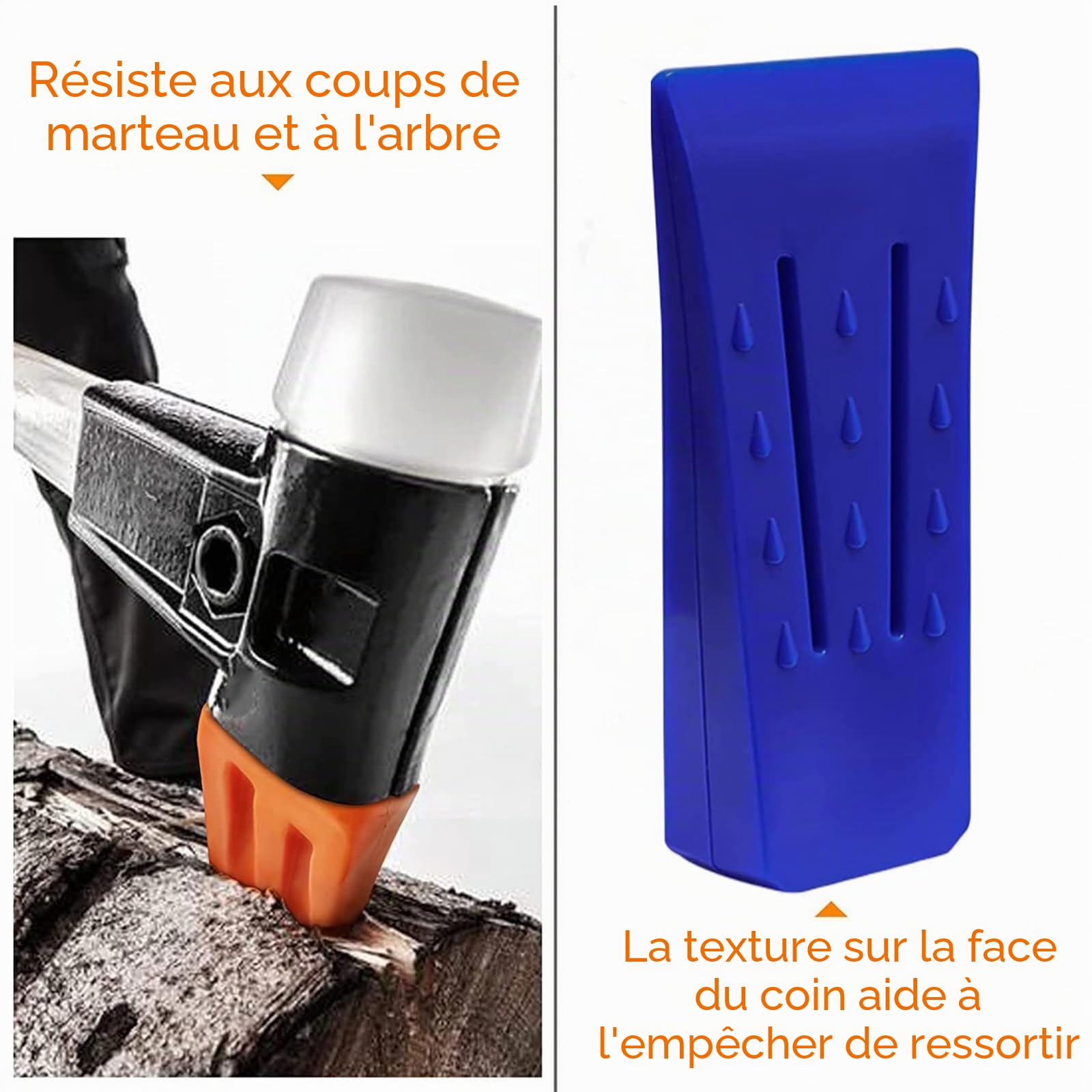 7 Pièces Coin Abattage 6 Pouces,Coins D'Abattage D'Arbres,Coin Dabattage Plastique,Coin d'abattage,Cale Dabattage pour Tronçonneuse,Coins d'abattage en Plastique,Cales d’abattage