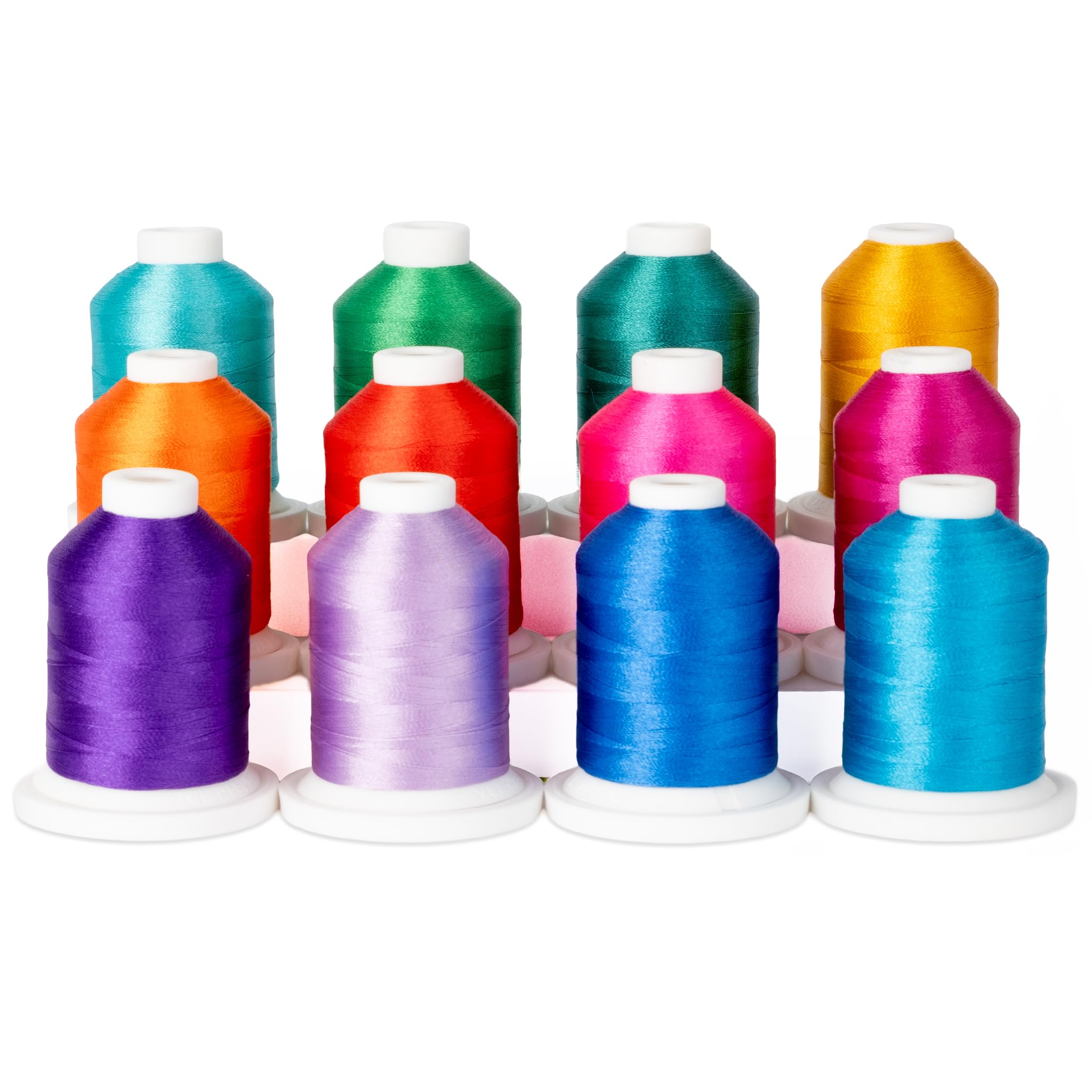 YLI 24430WHT 3-Ply 40wt T-40 Machine Cotton Quilting Thread, 3000 yd, White