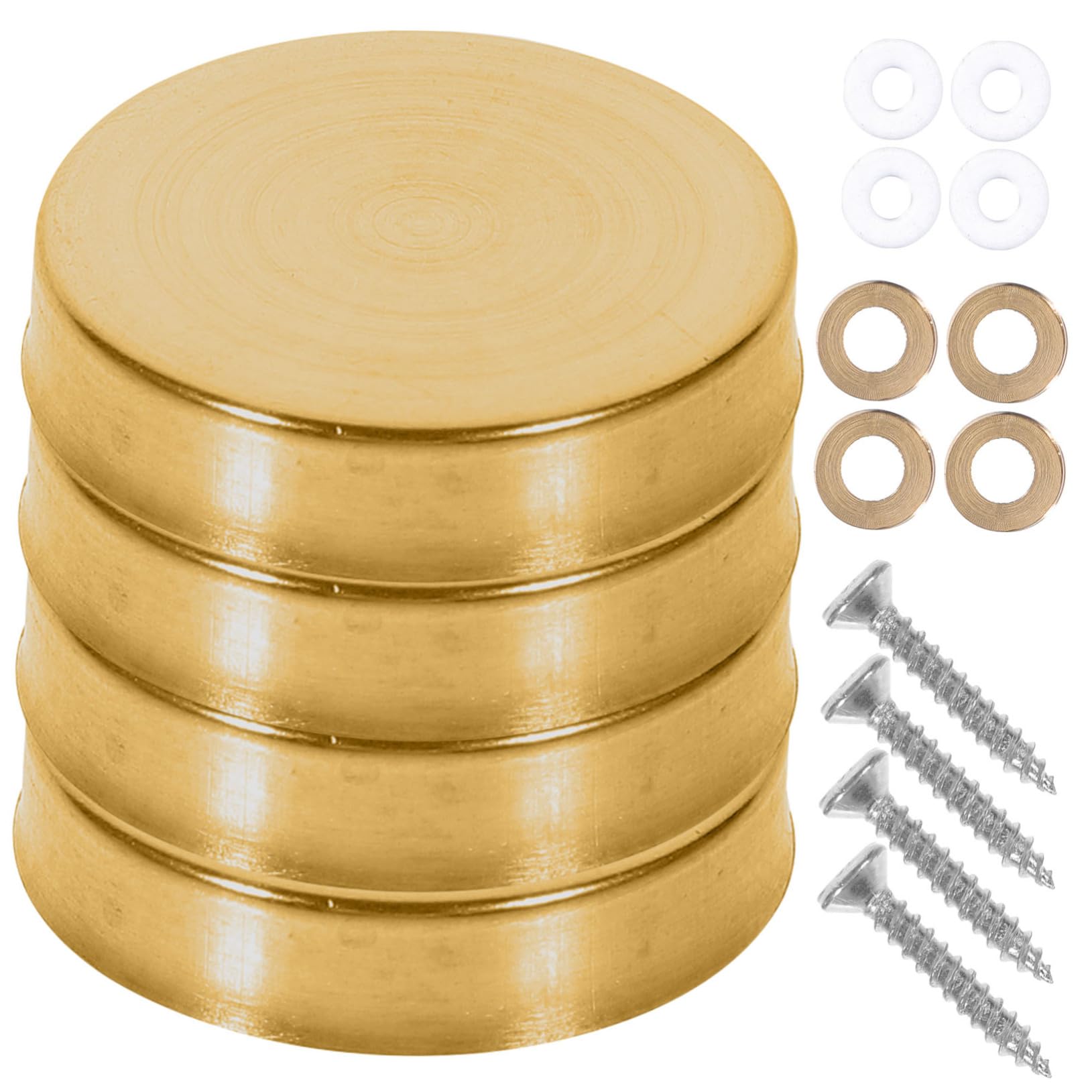 WOONEKY Stainless Steel Mirror Screws Cap Covers 20pcs Versatile Nails for Decorative Mirrors Sign Nails Advertising Hardware
