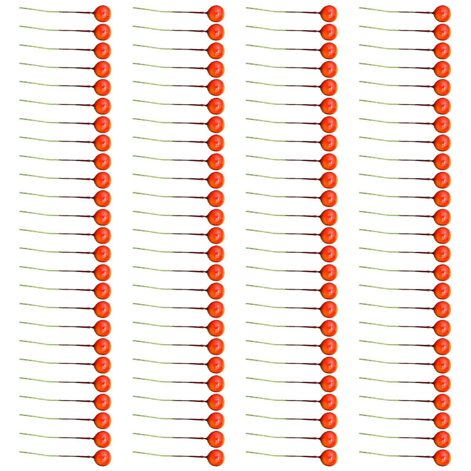 Msioytog Of 100 Christmas Berries Ball Ornamentation Durability Foam Holiday Decorations for Tree Fireplaces Mantels Party Setups Light Holiday Berries Garlands Light Garlands
