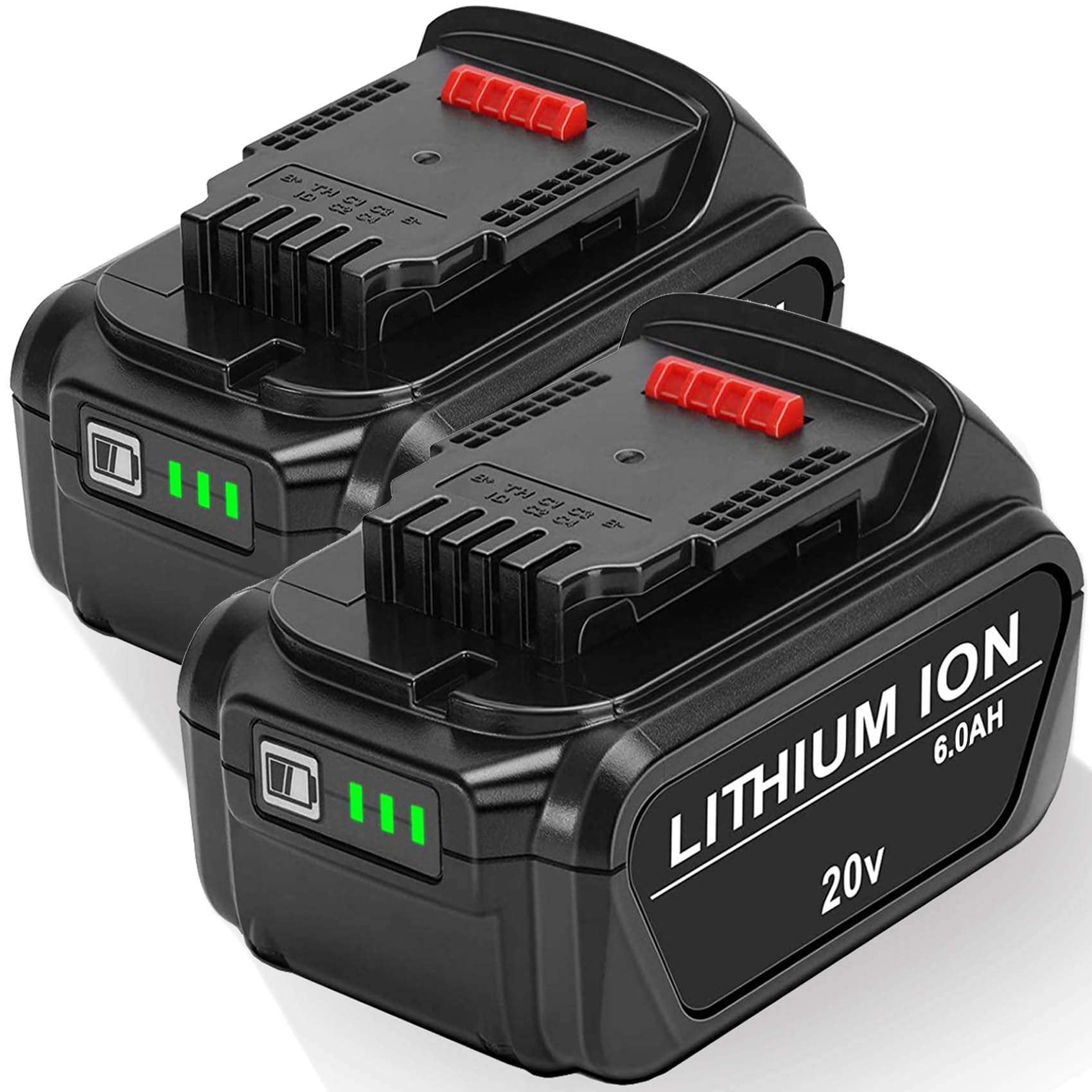 JYJZPB 2 Pack 6.0Ah DeWalt Replacement Battery