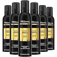Vista 1 de TRESemmé Mousse moldeador, extra Hold 6-Pack – Mousse para el cabello sin alcohol que no se seca para esculpir, control de encrespamiento 24 horas