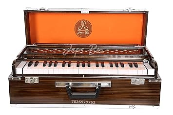 JAPS BIZ Deluxe Portable Folding Harmonium With Coupler and free carry bag With Free-Padded Bag