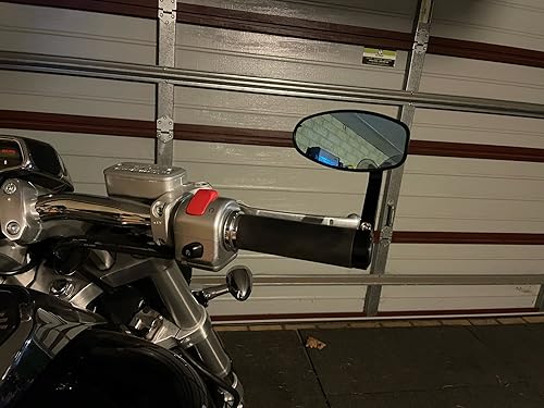 Miniatura 5 de FENRIR Espejo de motocicleta con adaptador para Sportster Iron Forty eight Dyna Softail Hammer Kingpin Vegas Jackpot BOULEVARD M90 S40 INTRUDER C90T