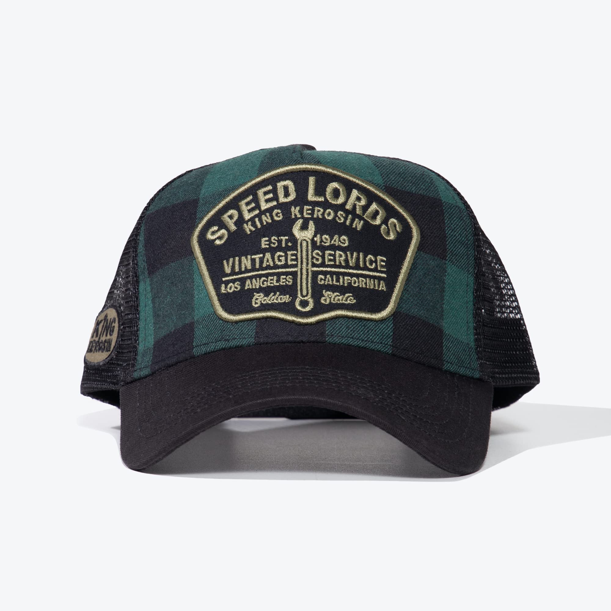 King Kerosin Speed Lords Unisex Gorra Negro-Verde 60% algodón, 40% poliéster