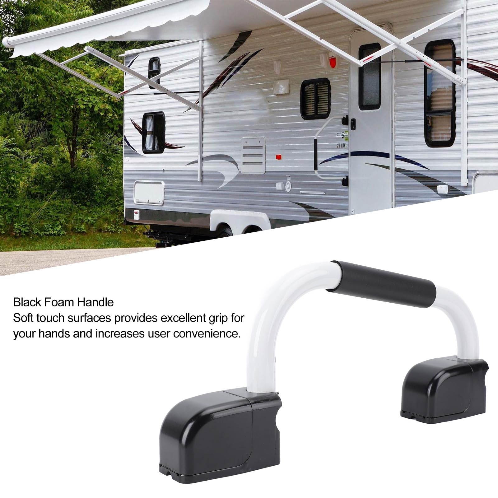 CHICIRIS RV Plegable Barra de Entrada, Suave de Aluminio (DX0591)