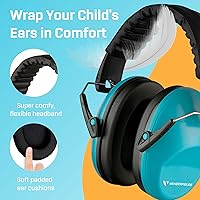 Vista 67 de Vanderfields Kids Ear Protection Earmuffs - Noise Cancelling Headphones for Kids, Autism, Toddler, Children