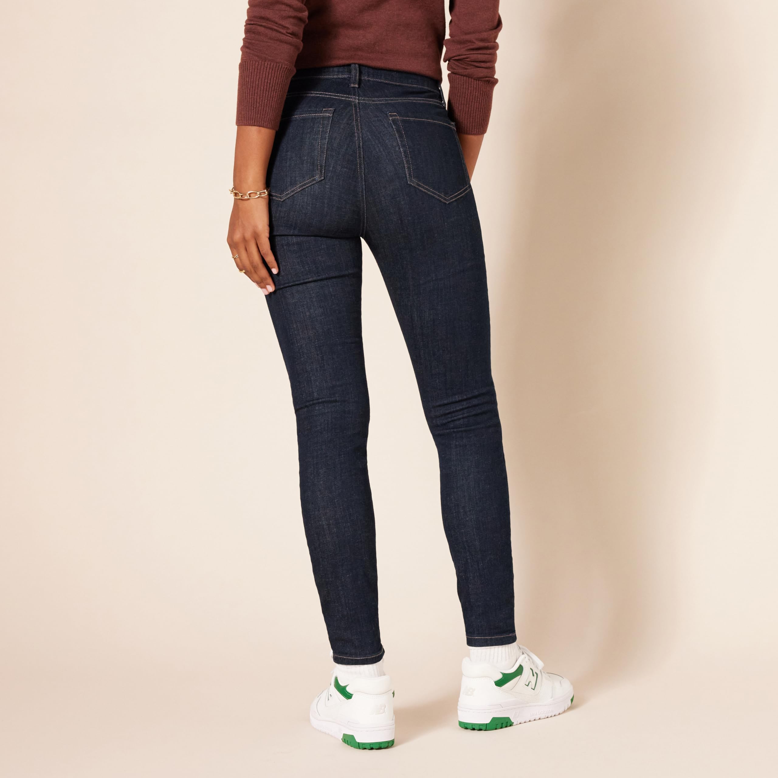 Amazon Essentials Jeans Skinny a Vita Alta - Colori Fuori Produzione Donna