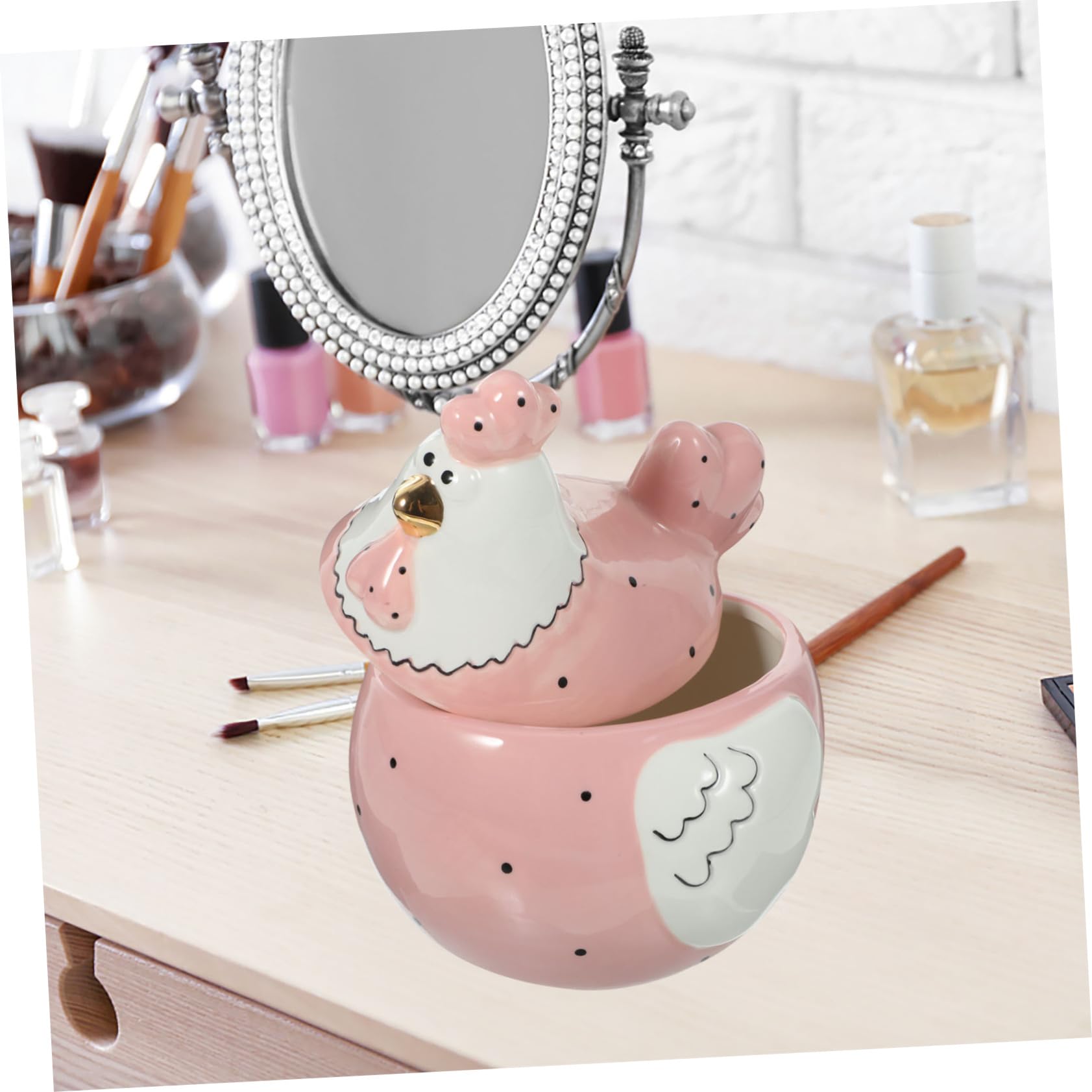Generico Scatola Gallina Barattolo Di Stoccaggio Barattolo Di Caramelle Retrò Lattine Decorative Novità Collana Animale Di Biscotti Piccolo Di Biscotti Accessori