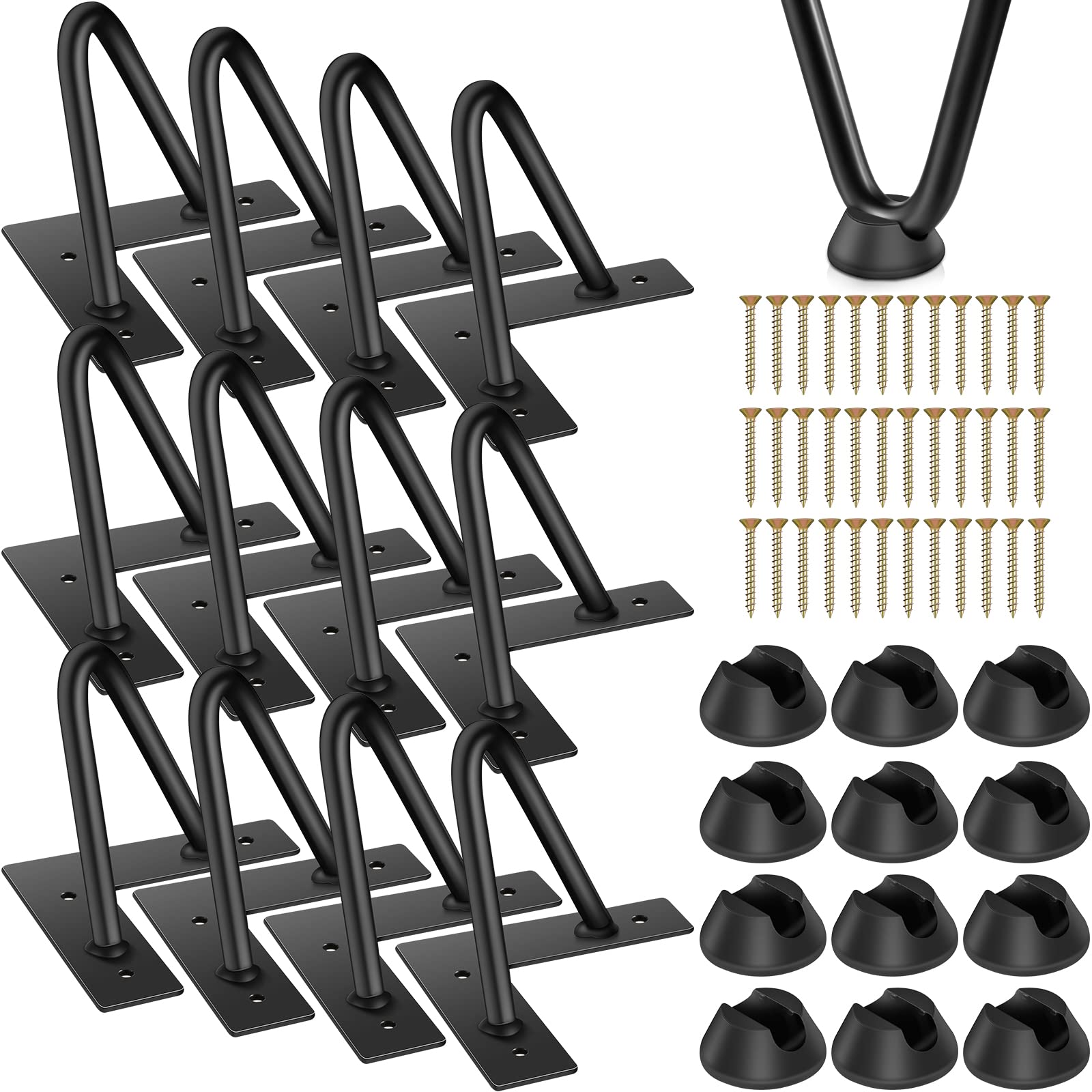 Pieds en épingle à cheveux pour table commode maison meuble TV fer