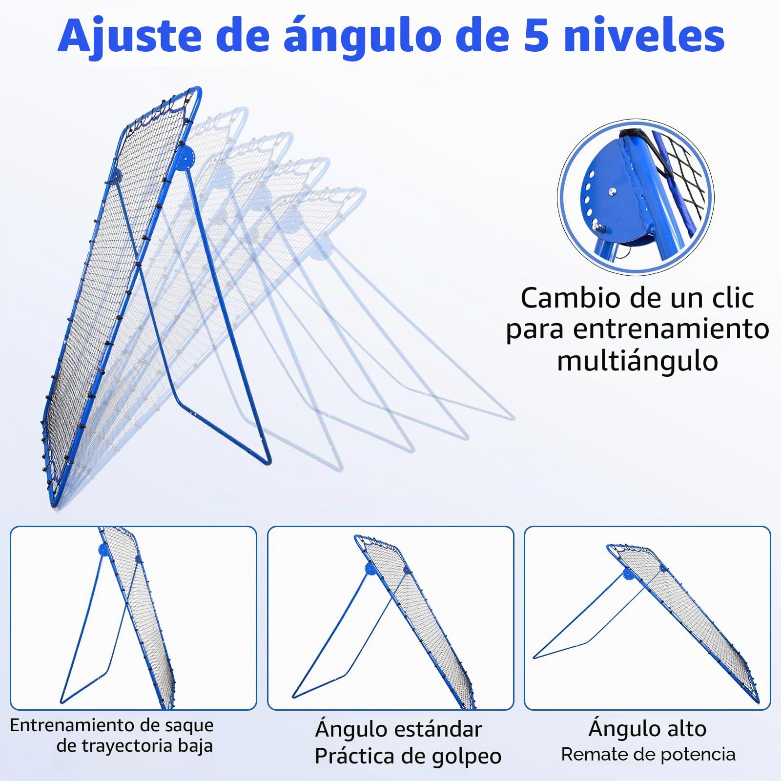 Red de Voleibol para Jardín, Portería Rebotador Fútbol 7×4 Ft, Portería de Pelota Voleibol Ajustable en Altura, Cosas de Fútbol Entrenamiento, Red para Balones de Pelota Tenis