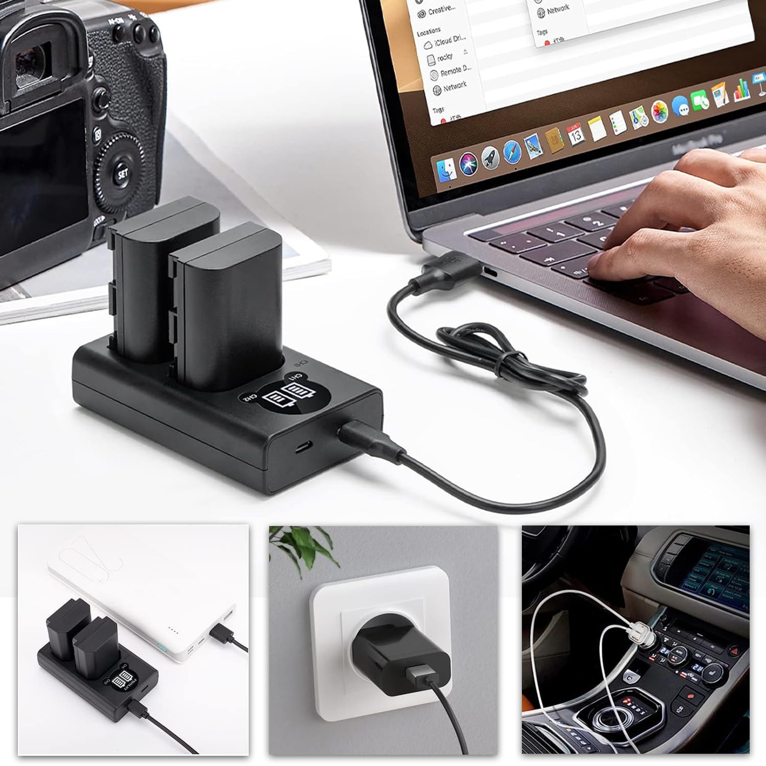 Amazon.co.jp: YUEFANSEN NP-FZ100 カメラバッテリー充電器 デュアル
