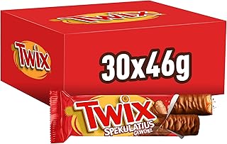 Twix Spekulatius Schokoriegel | Großpackung Schokolade | 30 Doppelriegel (30 x 46g) Spekulatius