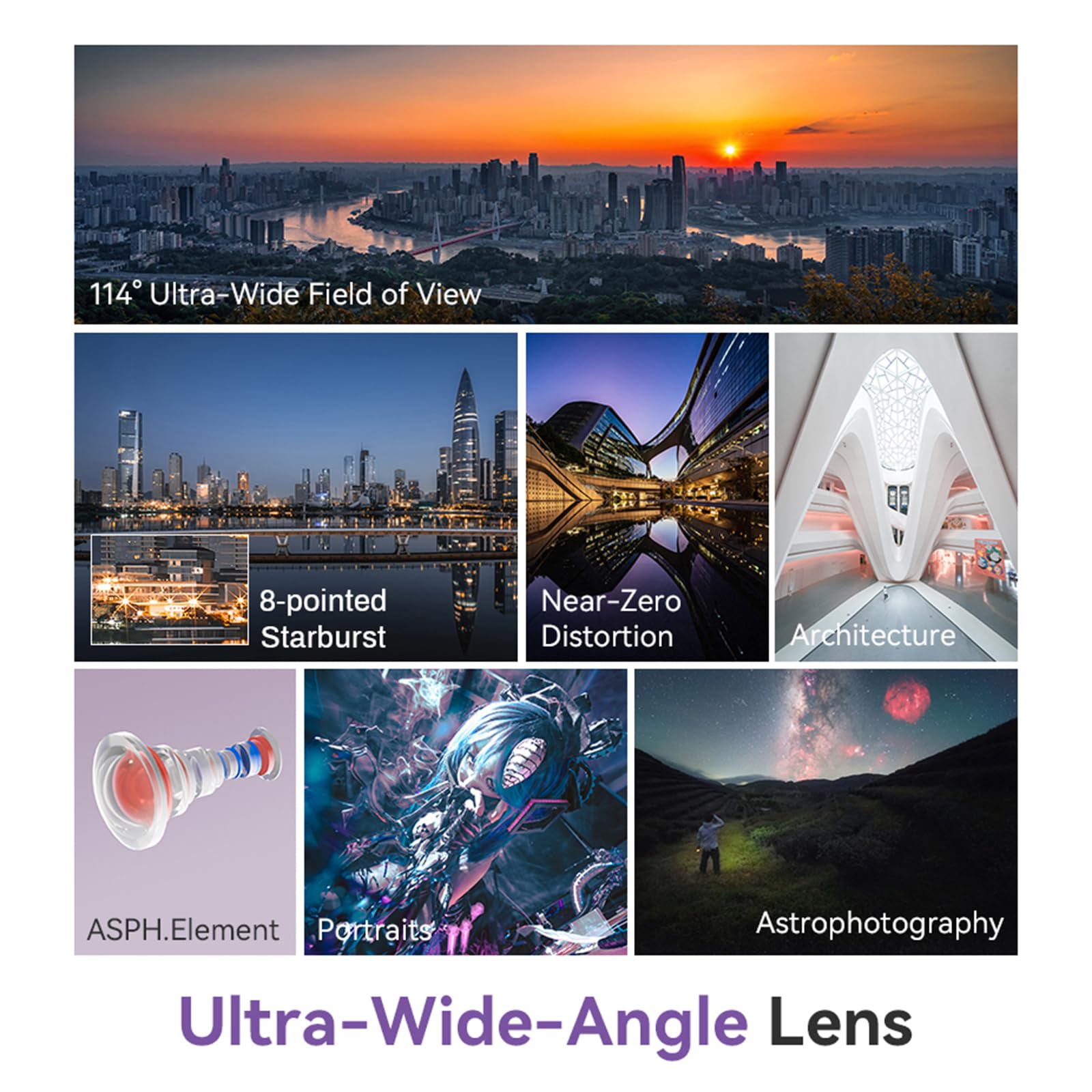 TTARTISAN 14mm F2.8 Vollformat Weitwinkel Objektiv L Mount, 114° Ultraweitwinkelobjektiv mit großer Blende und Manuellem Fokus für L Mount Kamera