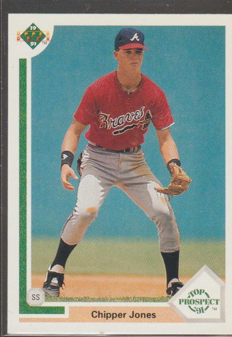 1991 Upper Deck Chipper Jones Braves Rookie Baseball Card #55 :  Collectibles & Fine Art - Amazon.com