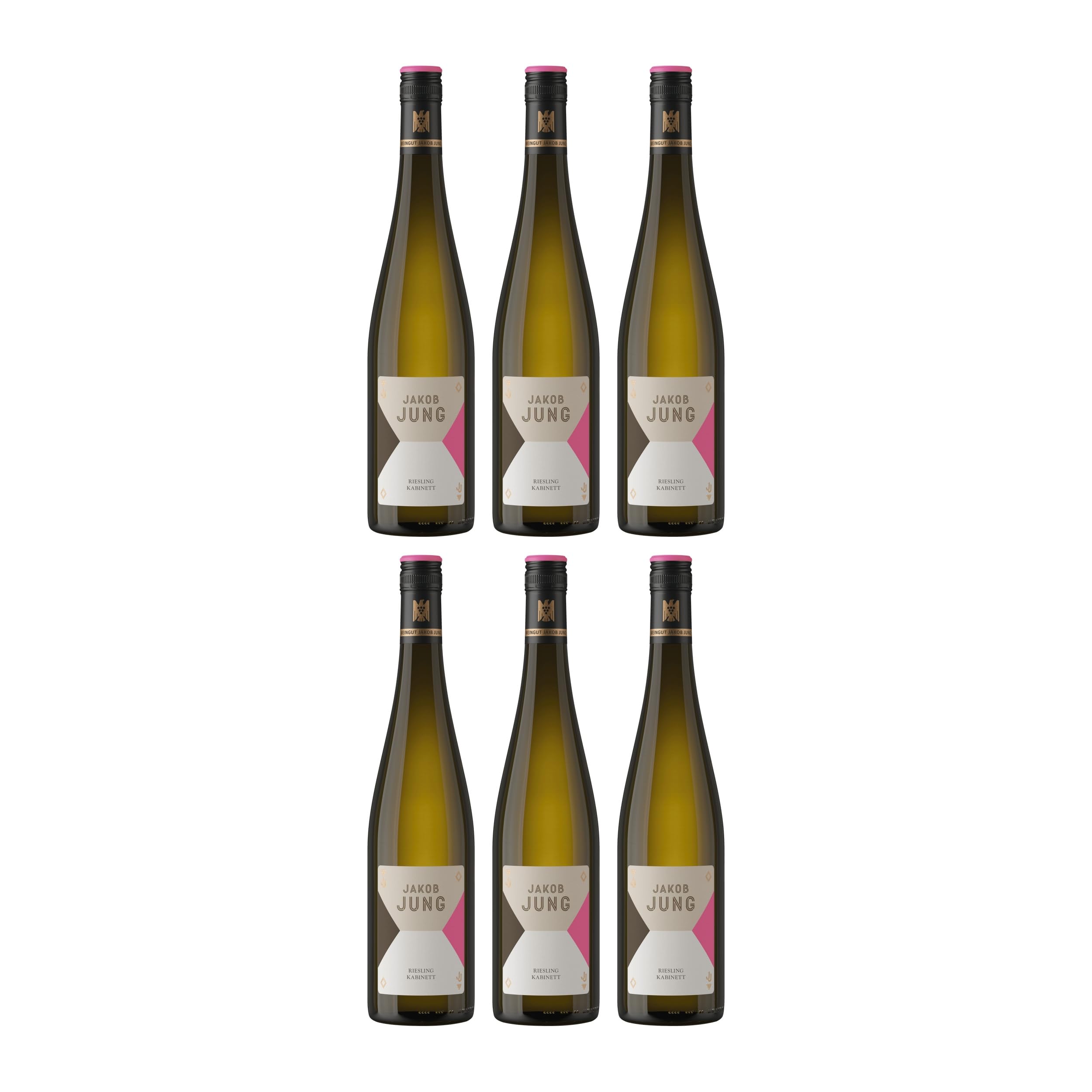 VDP.Weingut Jakob Jung Riesl. Kabinett Gutsw. frucht. Weisswein Weiss Lieblich Deutschland inkl. FeinWert E-Book (6 x 0.75 l)