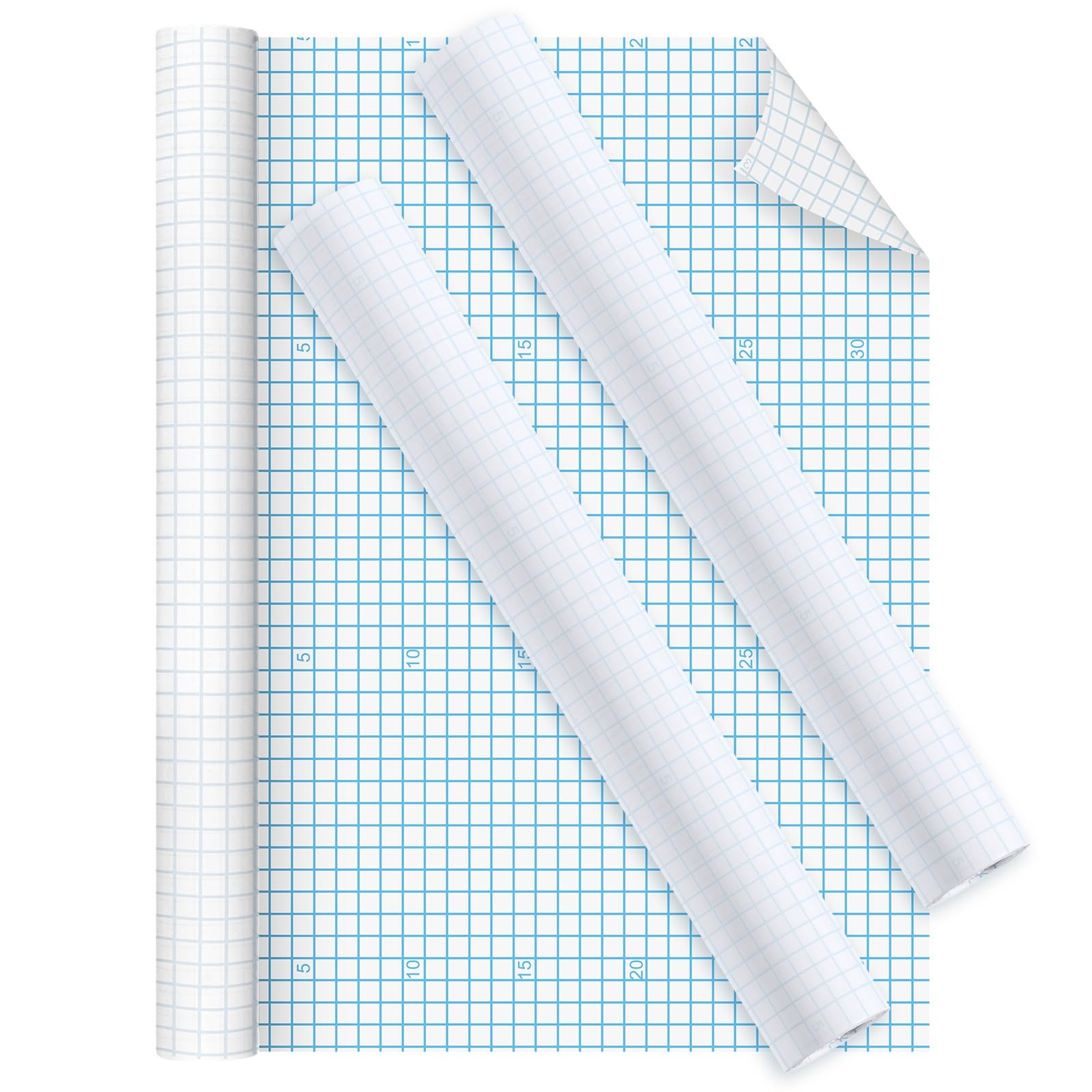 Transparente Kontaktpapierrolle, 45,7 cm x 3 m, zum Abziehen und Aufkleben, selbstklebende Bucheinband-Schutz für Bücher, Handwerk, 2 Stück
