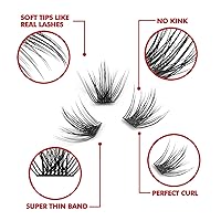 Vista 2 de Extensión de pestañas DIY, efecto 3D, deterrimiento individual, llamarada, pestañas, conjunto natural de pestañas, conjunto, extensión de pestañas