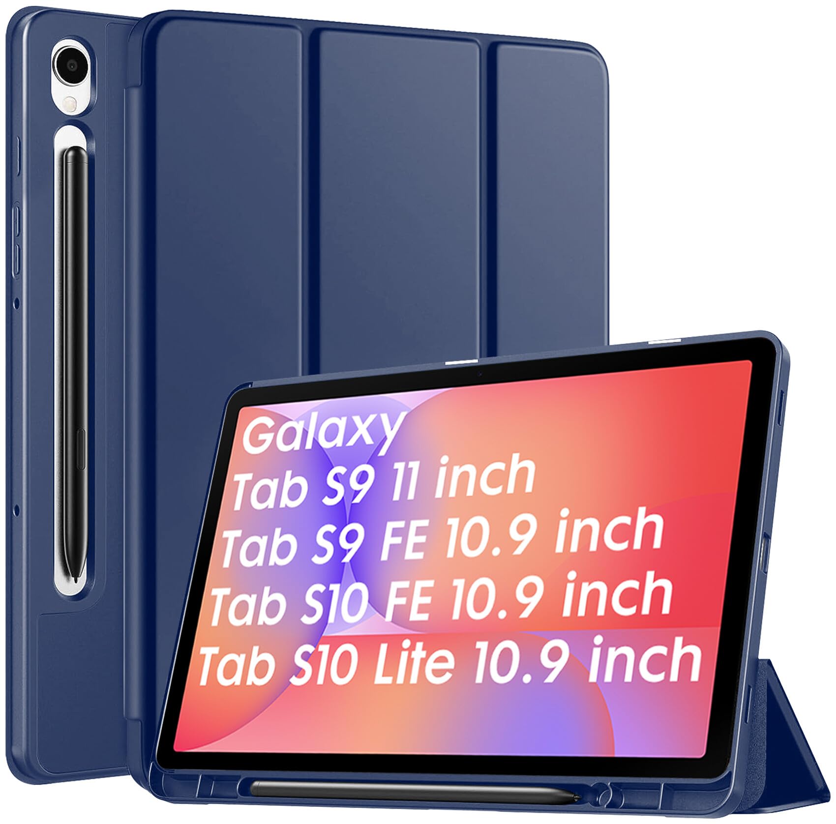 Robustrion Cover for Samsung Galaxy Tab S10 Lite 10.9" / Tab S9 FE/Tab S10 FE/Tab S9 11" with [S Pen Holder], Flip Case for Samsung Tab S10 Lite /S10/S9 FE Tablet Cover [Auto Sleep Wake] - Black — Amazon image 16
