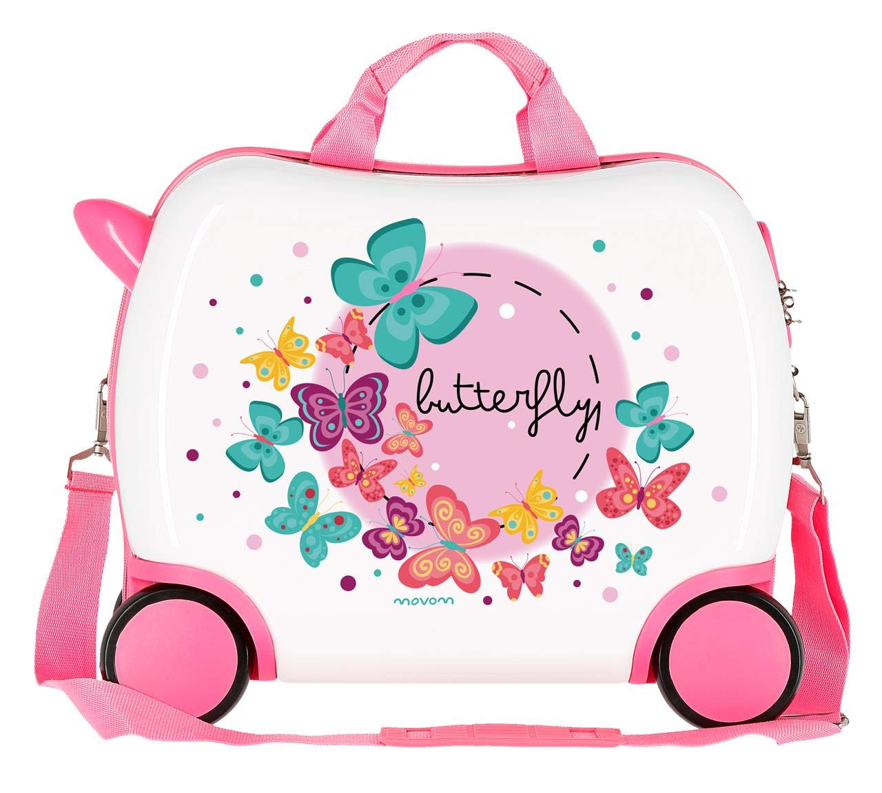 Movom Happy Time Valigia per bambini 41 centimeters, 25 L, Multicolore (Butterfly)