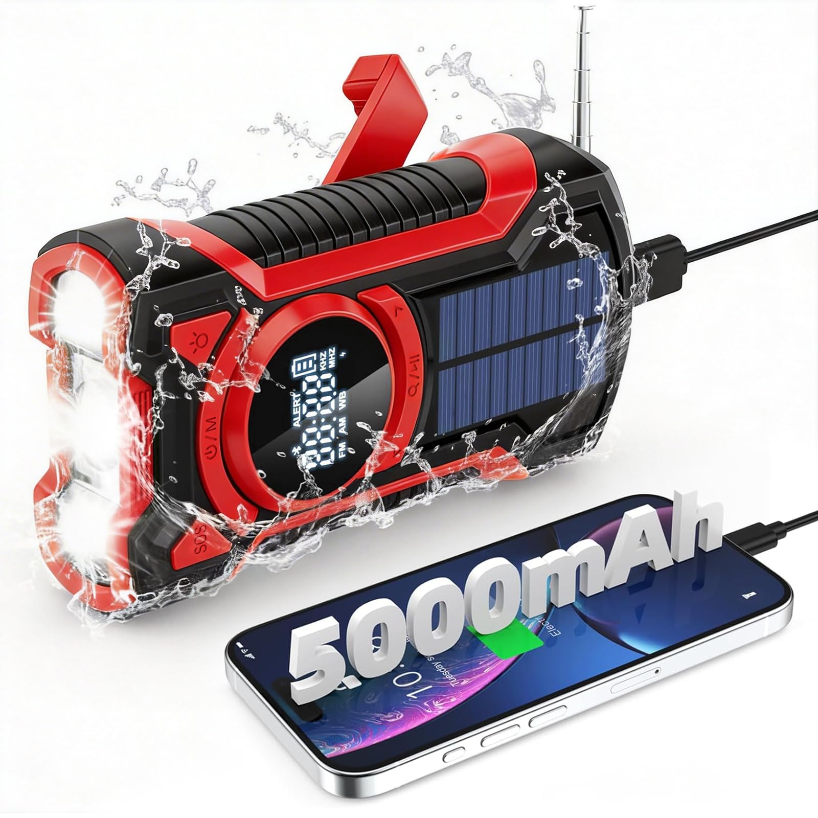 Radio portable FM/AM Bluetooth pour vos soirées de camping et randonnées