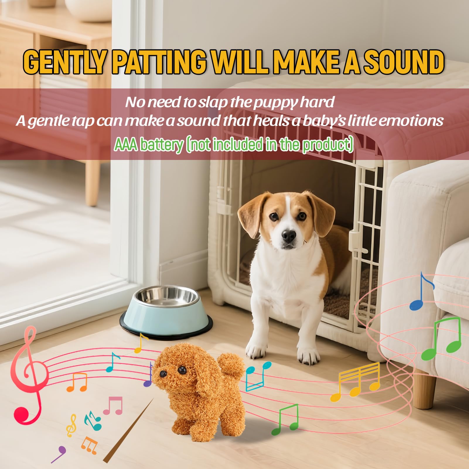 2026 New Robotic Puppy, Interactive Robot with Soft Touch Fur, Fun Interactive Toys Dress Up Realistic Stuffed Animal DogThe Best Gift for Families — view 4