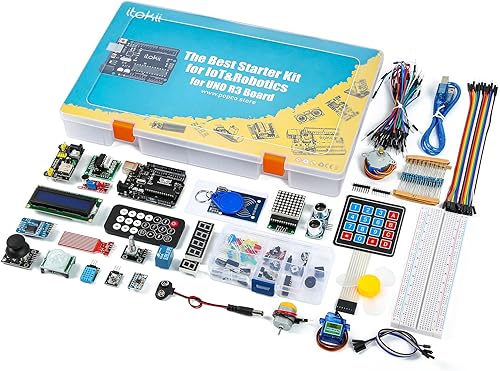 Miniatura 5 de Itokii UNO R3 El mejor kit de inicio con más componentes y placa UNO R3 incluida, tutoriales compatibles con Arduino IDE.