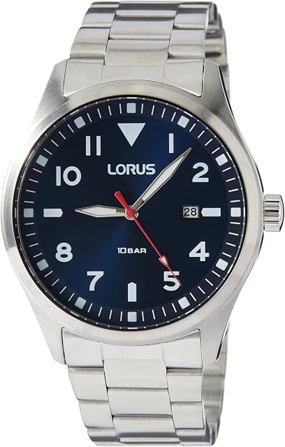 Lorus Mężczyźni Zegarek, Niebieski, 42 mm