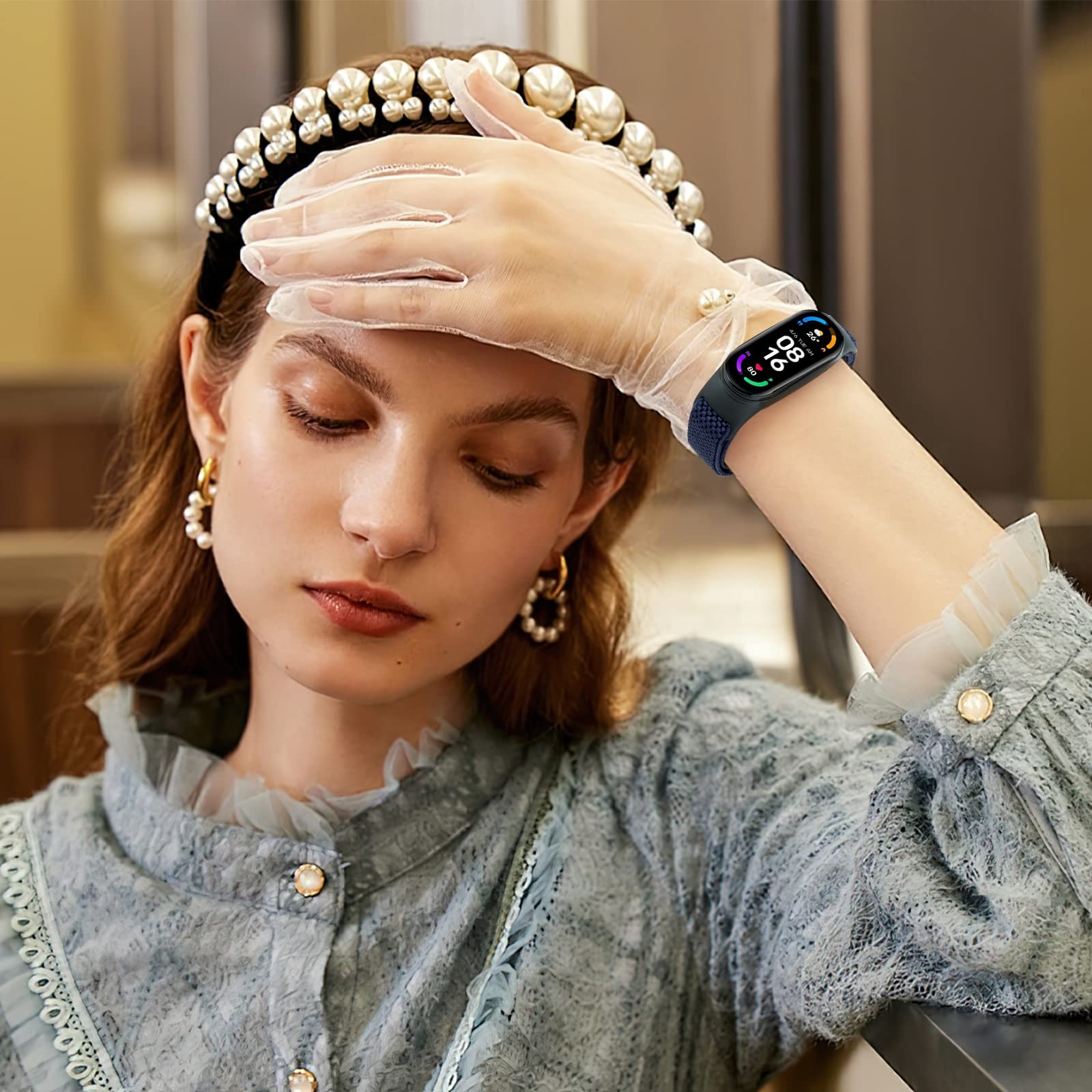 HUYIIO Nylon-Armbänder Für Xiaomi Mi Band 7/6/5 – 2er Set, Atmungsaktiv & Verstellbar