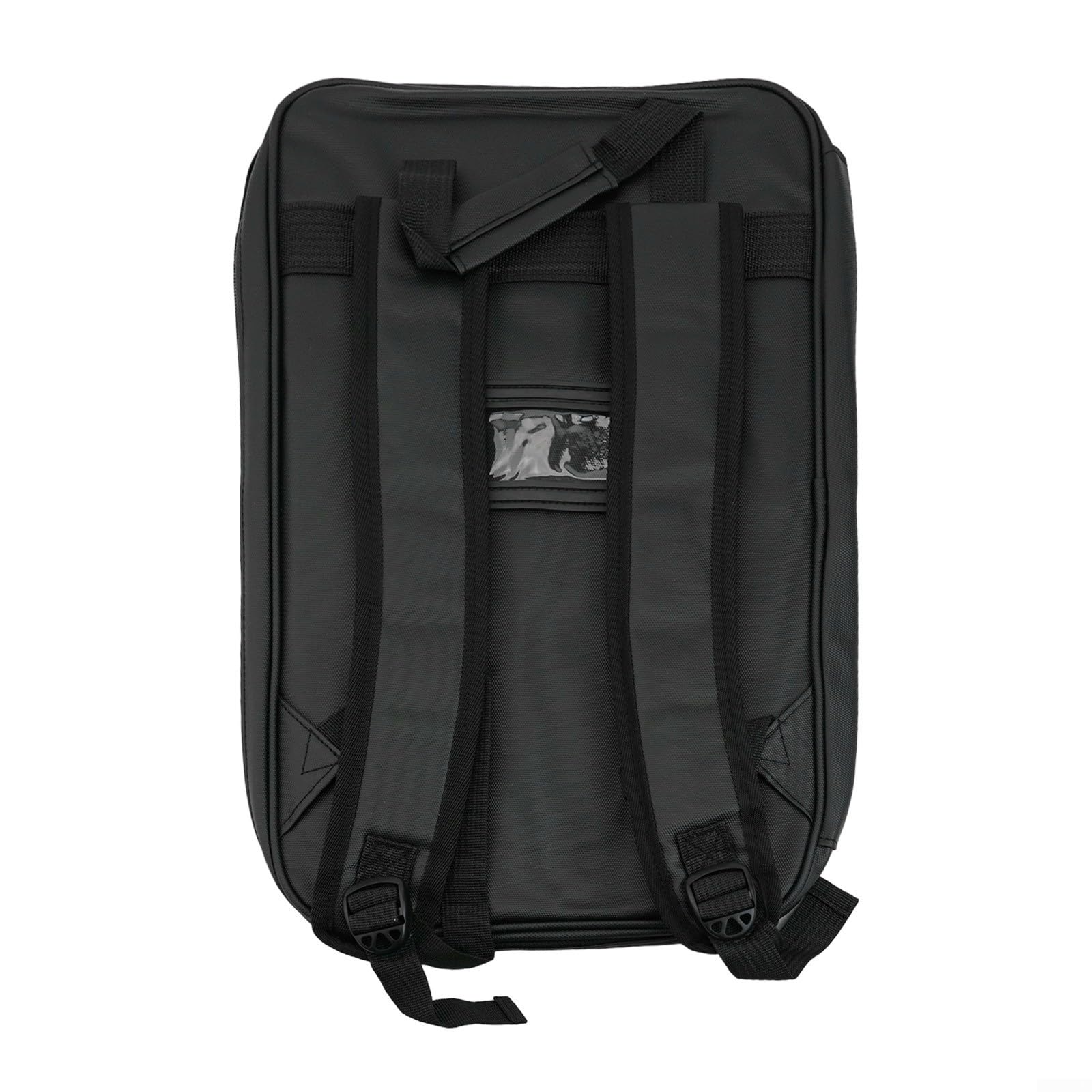 Custodia per Bacchette da per tamburo in Tessuto Oxford, Zaino Morbido Imbottito con Doppia Tasca, Custodia Protettiva per Accessori Musicali e Spartiti, Nero 45x26cm
