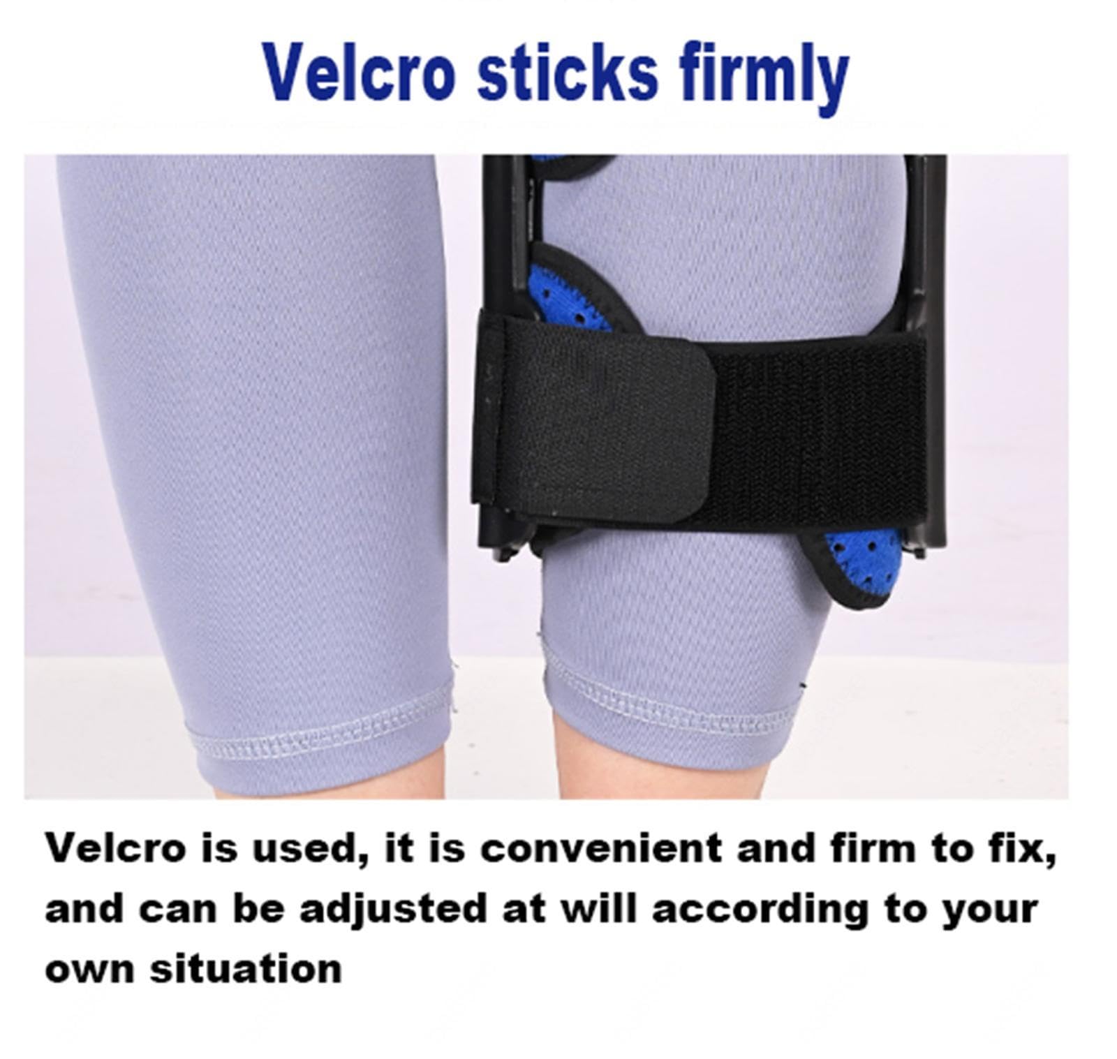 Rodillera para Dolor de Rodilla,Inmovilizador con Bisagras Ajustable con Estabilizadores Laterales,Rodillera Ortopédica con Bloqueo Rotuliano para Artritis,Posoperatorio,Desgarro de Menisco