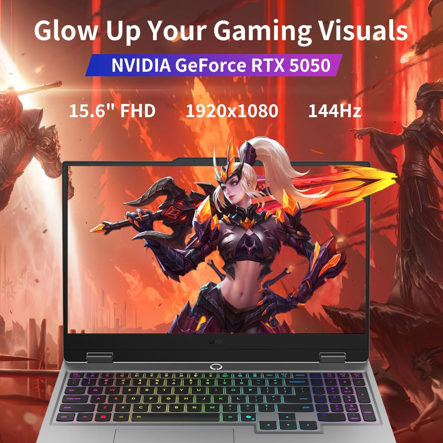 Lenovo LOQ 15 Gaming Laptop RTX 5050 -Intel Core i5-13450HX Beat Ryzen 7 7435HS -15.6 FHD Display G-SYNC- 32GB RAM -1TB SSD -Teclado retroiluminado -2025 Portatil Gamer PC -Windows 11 -Webcam