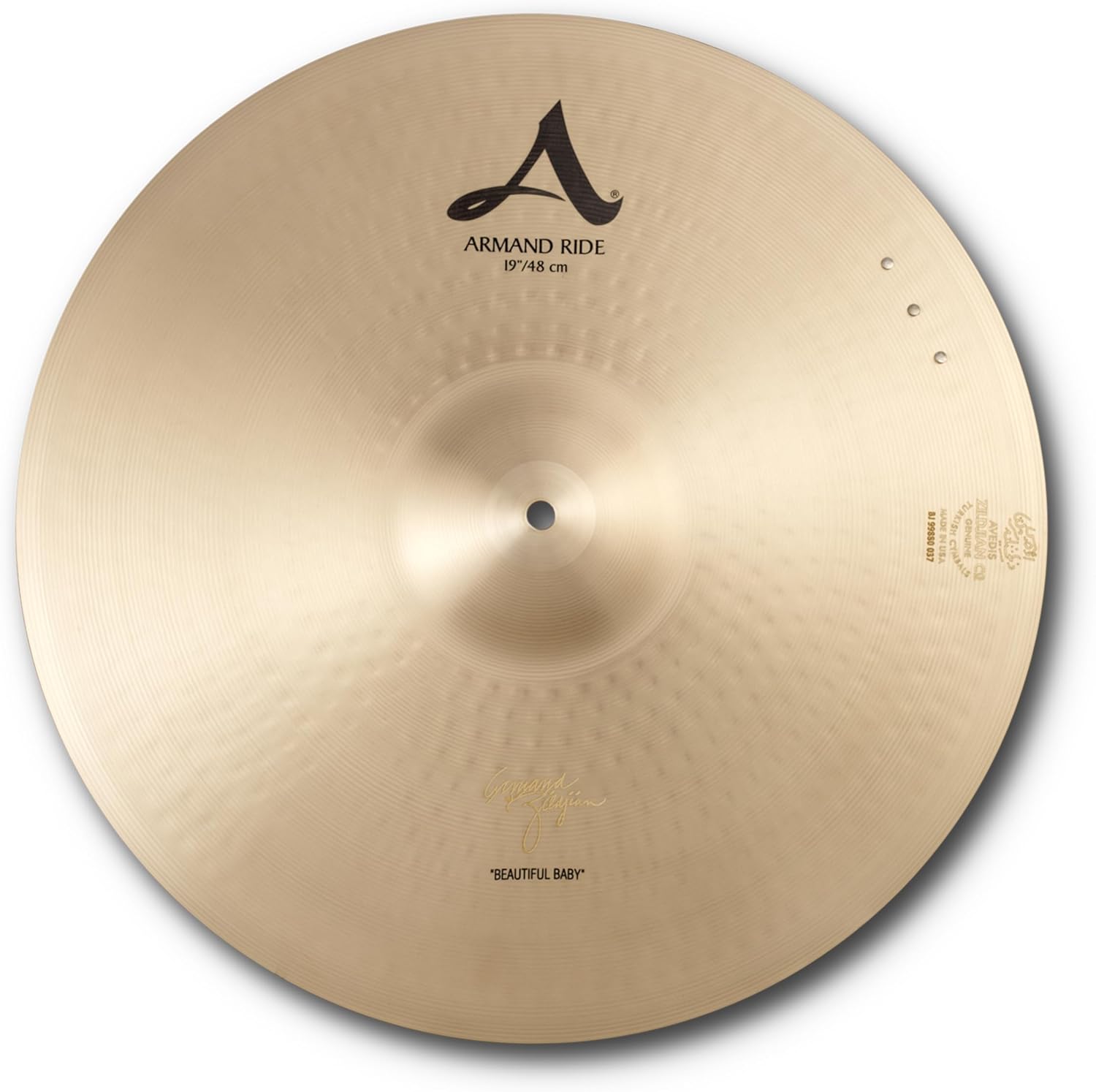 Avedis Zildjian Company A Series Armand Beautiful Baby Ride Cymbal - 19 Inches