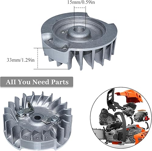 Miniatura 2 de Conjunto de volante con trinquete Fit Hus 450, 450E, 445, 445E Motosierra 544111801