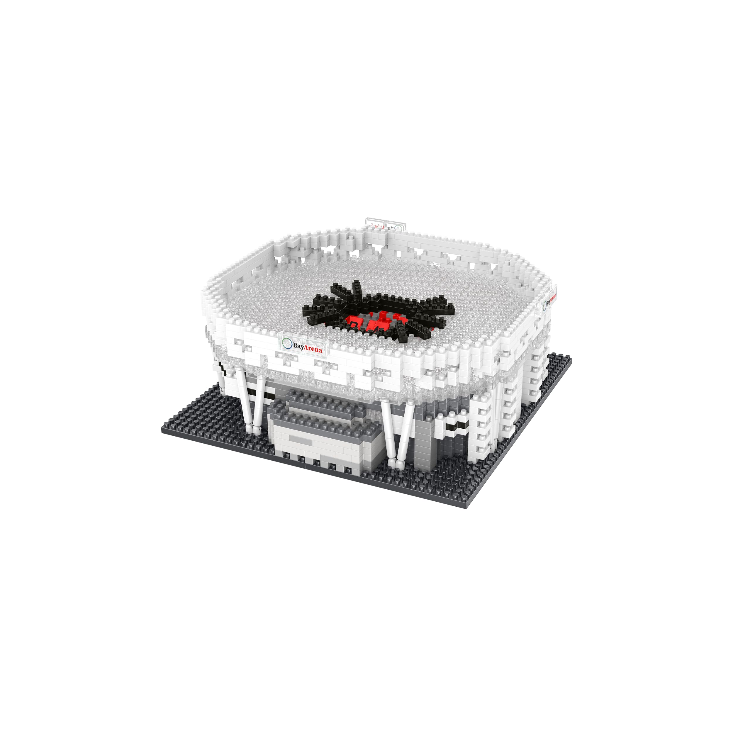 FOCO Produit sous Licence Officielle Bayer 04 Leverkusen BayArena BRXLZ Mini Stade 3D Bricks Jouet de Construction Modèle