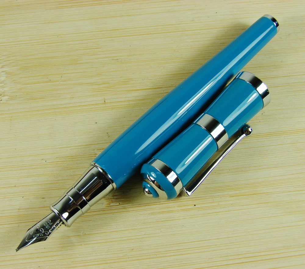 Lanxivi Fuliwen Stylo plume Couleur Bleue Mode Style plume fine Taille