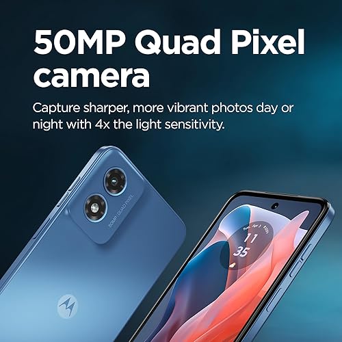 Miniatura 3 de Total by Verizon Motorola Moto g Play 2024 Bloqueado 64 GB Batería de 5000 mAh Cámara Quad Pixel de 50 MP Pantalla HD+ 90Hz de 6.5 pulgadas