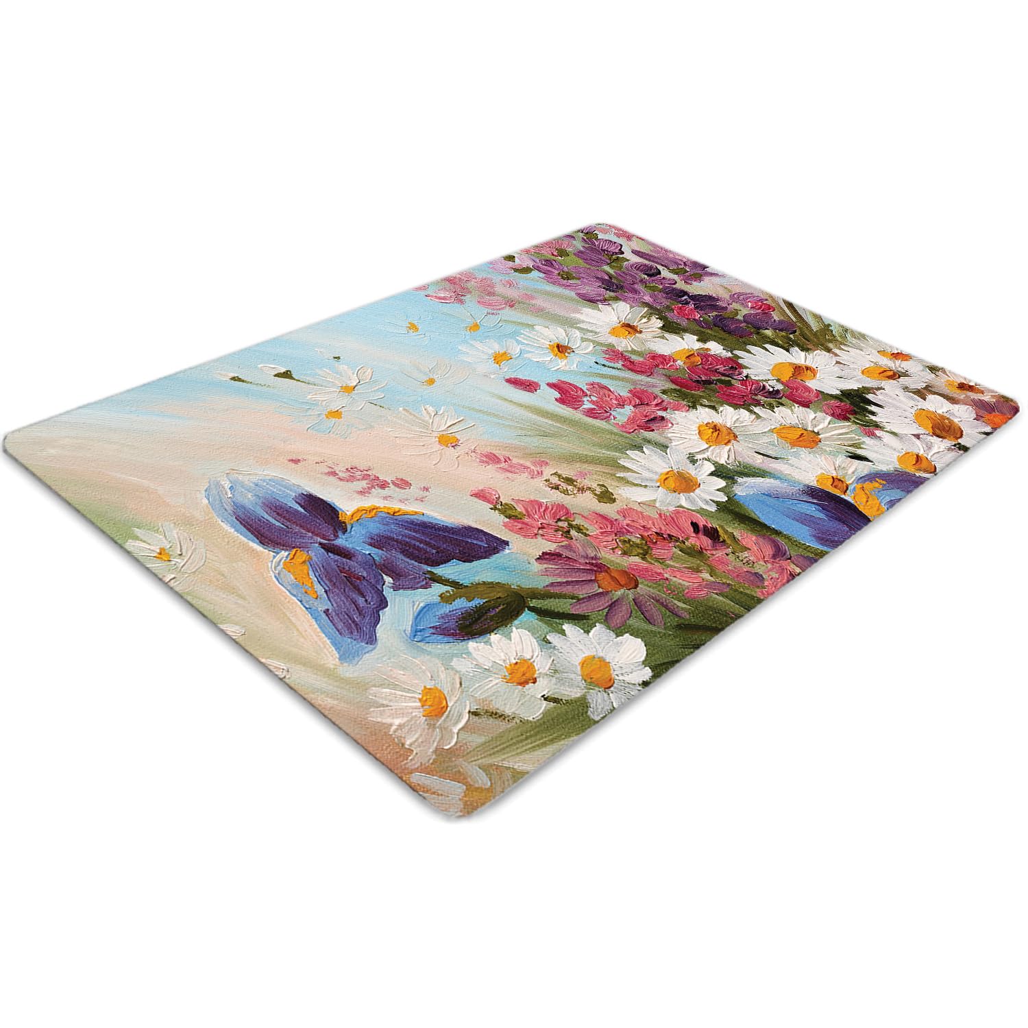 Tapis pour protection de sol antidérapant et imperméable en PVC résistant 120x90cm
